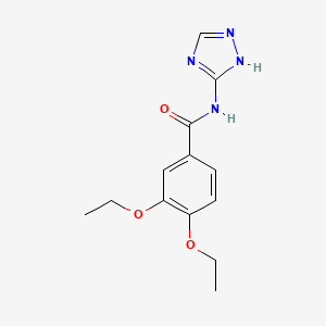 molecular formula C13H16N4O3 B5823311 3,4-diethoxy-N-(4H-1,2,4-triazol-3-yl)benzamide 
