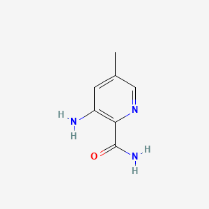 molecular formula C7H9N3O B582335 3-氨基-5-甲基吡啶-2-甲酰胺 CAS No. 1208081-47-3
