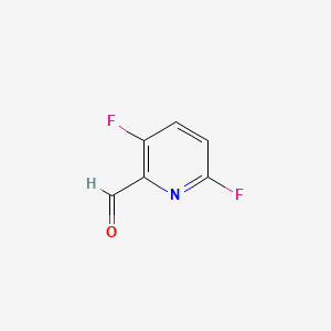 molecular formula C6H3F2NO B582337 3,6-Difluoropicolinaldehyde CAS No. 1227583-74-5