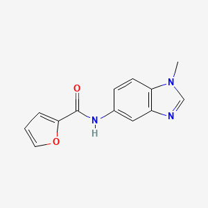 molecular formula C13H11N3O2 B5823370 N-(1-methyl-1H-benzimidazol-5-yl)-2-furamide 
