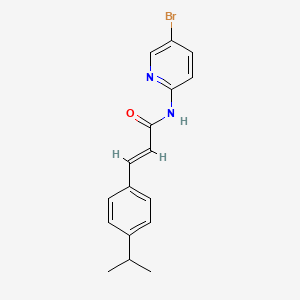 molecular formula C17H17BrN2O B5823396 (E)-N-(5-bromopyridin-2-yl)-3-(4-propan-2-ylphenyl)prop-2-enamide 