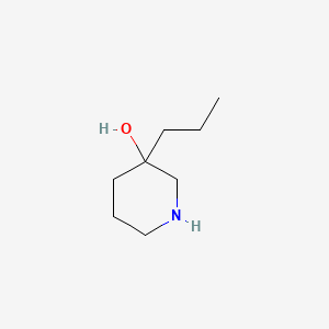 molecular formula C8H17NO B582345 3-Propylpiperidin-3-ol CAS No. 1343834-84-3