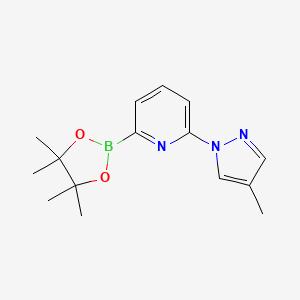 2-(4-Methyl-1H-pyrazol-1-yl)-6-(4,4,5,5-tetramethyl-1,3,2-dioxaborolan-2-yl)pyridine