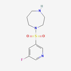 molecular formula C10H14FN3O2S B582362 1-(5-Fluoropyridin-3-ylsulfonyl)-1,4-diazepane CAS No. 1304558-20-0