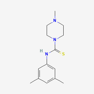 molecular formula C14H21N3S B5823696 N-(3,5-DIMETHYLPHENYL)-4-METHYLTETRAHYDRO-1(2H)-PYRAZINECARBOTHIOAMIDE 