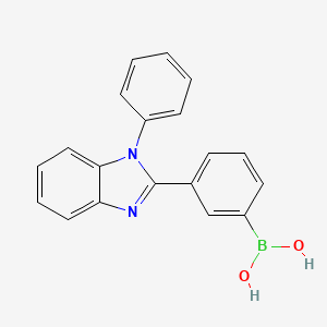 (3-(1-Phenyl-1H-benzo[d]imidazol-2-yl)phenyl)boronic acid