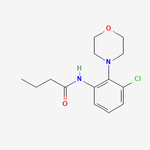 molecular formula C14H19ClN2O2 B5823753 N-(3-chloro-2-morpholin-4-ylphenyl)butanamide 
