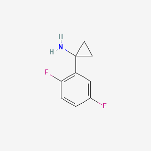 molecular formula C9H9F2N B582378 1-(2,5-Difluorophenyl)cyclopropanamine CAS No. 1209947-02-3