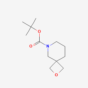 molecular formula C12H21NO3 B582385 Tert-butyl 2-oxa-6-azaspiro[3.5]nonane-6-carboxylate CAS No. 1245816-29-8