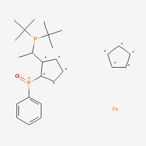 molecular formula C26H35FeOP2+ B582388 CID 146156702 CAS No. 1221746-66-2