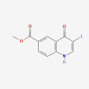 molecular formula C11H8INO3 B582392 Methyl 3-iodo-4-oxo-1,4-dihydroquinoline-6-carboxylate CAS No. 1264209-73-5