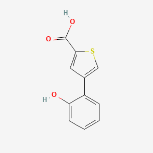 molecular formula C11H8O3S B582395 4-(2-Hydroxyphenyl)thiophene-2-carboxylic acid CAS No. 1261896-15-4