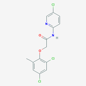 molecular formula C14H11Cl3N2O2 B5823990 N-(5-chloropyridin-2-yl)-2-(2,4-dichloro-6-methylphenoxy)acetamide 