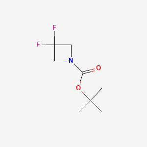 molecular formula C8H13F2NO2 B582402 叔丁基 3,3-二氟代氮杂环丁烷-1-羧酸酯 CAS No. 1255666-59-1