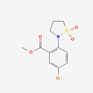Methyl 5-bromo-2-(1,1-dioxoisothiazolidin-2-yl)benzoate