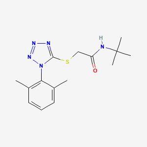 molecular formula C15H21N5OS B5824105 N-tert-butyl-2-[1-(2,6-dimethylphenyl)tetrazol-5-yl]sulfanylacetamide 