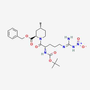 (2R,4R)-1-[(2S)-2-[(tert-Butyloxycarbonyl)amino]-5-[[imino(nitroamino)methyl]amino]-1-oxopentyl]-4-methyl-2-piperidinecarboxylic Acid Benzyl Ester