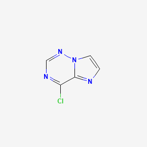 molecular formula C5H3ClN4 B582432 4-Chloroimidazo[2,1-f][1,2,4]triazine CAS No. 1206825-03-7