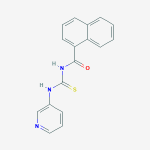 molecular formula C17H13N3OS B5824409 N-(pyridin-3-ylcarbamothioyl)naphthalene-1-carboxamide 