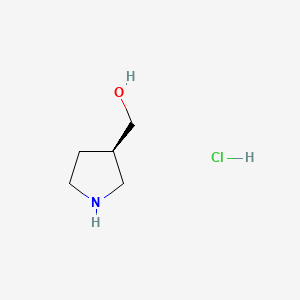 molecular formula C5H12ClNO B582443 (R)-Pyrrolidin-3-ylmethanol hydrochloride CAS No. 1227157-98-3