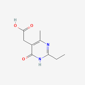 2-(2-Ethyl-4-methyl-6-oxo-1,6-dihydropyrimidin-5-yl)acetic acid