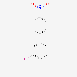 molecular formula C13H10FNO2 B582460 2-Fluoro-1-methyl-4-(4-nitrophenyl)benzene CAS No. 1352318-59-2