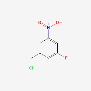 molecular formula C7H5ClFNO2 B582466 1-(Chloromethyl)-3-fluoro-5-nitrobenzene CAS No. 1214344-25-8