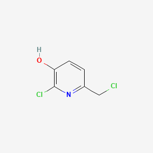 molecular formula C6H5Cl2NO B582469 2-Chloro-6-(chloromethyl)pyridin-3-ol CAS No. 1353878-26-8