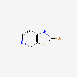 molecular formula C6H3BrN2S B582473 2-Bromothiazolo[5,4-c]pyridine CAS No. 1206250-69-2