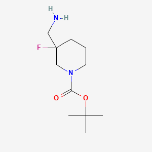 Tert-butyl 3-(aminomethyl)-3-fluoropiperidine-1-carboxylate