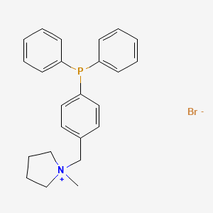 molecular formula C24H27BrNP B582485 1-Methyl-1-[4-(diphenylphosphino)benzyl]pyrrolidinium Bromide CAS No. 1229444-44-3