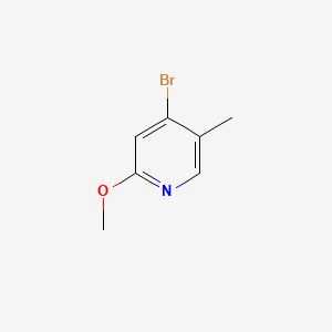 molecular formula C7H8BrNO B582489 4-Bromo-2-methoxy-5-methylpyridine CAS No. 1227494-49-6
