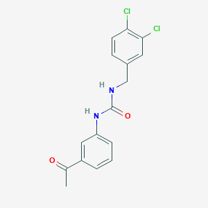 molecular formula C16H14Cl2N2O2 B5824897 N-(3-acetylphenyl)-N'-(3,4-dichlorobenzyl)urea 
