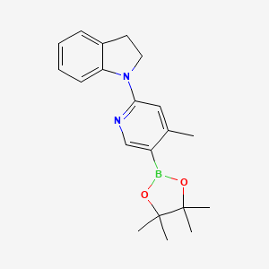 1-(4-Methyl-5-(4,4,5,5-tetramethyl-1,3,2-dioxaborolan-2-yl)pyridin-2-yl)indoline