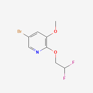 molecular formula C8H8BrF2NO2 B582499 5-Bromo-2-(2,2-difluoroethoxy)-3-methoxypyridine CAS No. 1241752-34-0