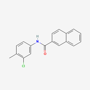 molecular formula C18H14ClNO B5825010 N-(3-chloro-4-methylphenyl)naphthalene-2-carboxamide 
