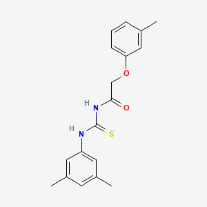 molecular formula C18H20N2O2S B5825045 N-[(3,5-dimethylphenyl)carbamothioyl]-2-(3-methylphenoxy)acetamide 