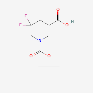 1-(Tert-butoxycarbonyl)-5,5-difluoropiperidine-3-carboxylic acid
