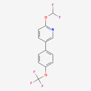 2-(Difluoromethoxy)-5-(4-(trifluoromethoxy)phenyl)pyridine