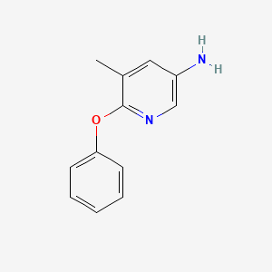 molecular formula C12H12N2O B582507 5-Methyl-6-phenoxypyridin-3-amine CAS No. 1248608-03-8