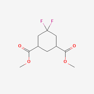 molecular formula C10H14F2O4 B582509 Dimethyl 5,5-difluorocyclohexane-1,3-dicarboxylate CAS No. 1296114-57-2