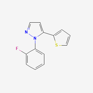1-(2-fluorophenyl)-5-(thiophen-2-yl)-1H-pyrazole