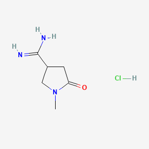 1-Methyl-2-oxopyrrolidine-4-carboxamidine Hydrochloride