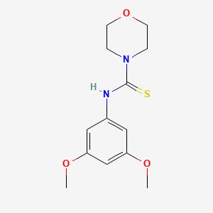 molecular formula C13H18N2O3S B5825152 N-(3,5-dimethoxyphenyl)morpholine-4-carbothioamide 
