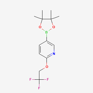 5-(4,4,5,5-Tetramethyl-1,3,2-dioxaborolan-2-yl)-2-(2,2,2-trifluoroethoxy)pyridine