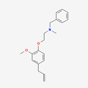 molecular formula C20H25NO2 B5825181 N-benzyl-2-(2-methoxy-4-prop-2-enylphenoxy)-N-methylethanamine 