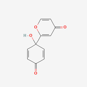 2-(1-Hydroxy-4-oxo-cyclohexa-2,5-dienyl)-pyran-4-one