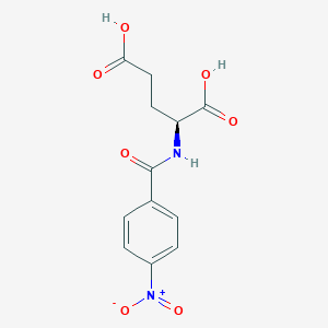 molecular formula C12H12N2O7 B058252 (S)-2-(4-Nitrobenzamido)pentanedioic acid CAS No. 6758-40-3