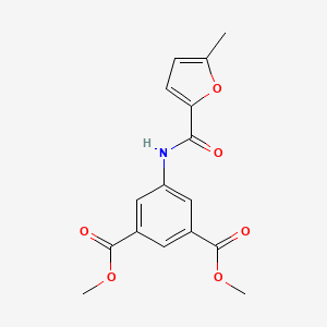molecular formula C16H15NO6 B5825214 DIMETHYL 5-{[(5-METHYL-2-FURYL)CARBONYL]AMINO}ISOPHTHALATE 