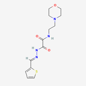 molecular formula C13H18N4O3S B5825230 N-[2-(4-morpholinyl)ethyl]-2-oxo-2-[2-(2-thienylmethylene)hydrazino]acetamide 